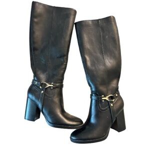 Elegant Black Knee-High Boots